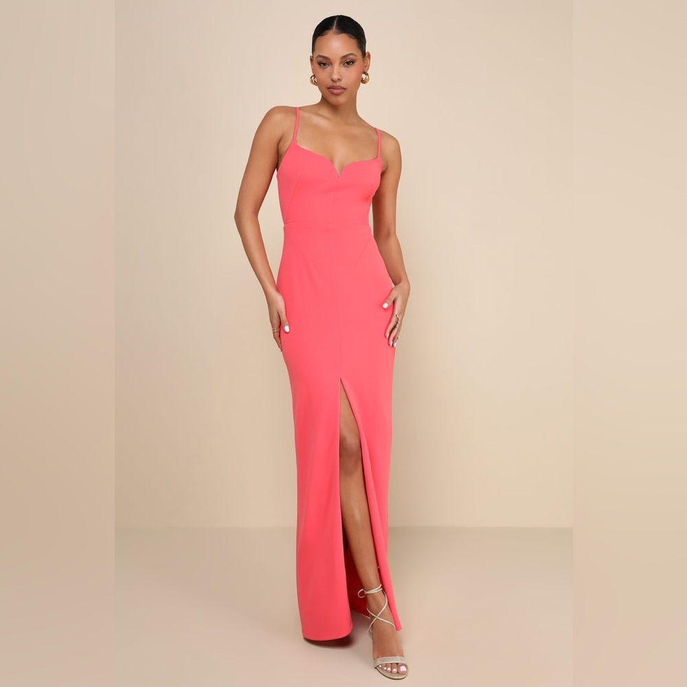 Lulus Coral Maxi Dress